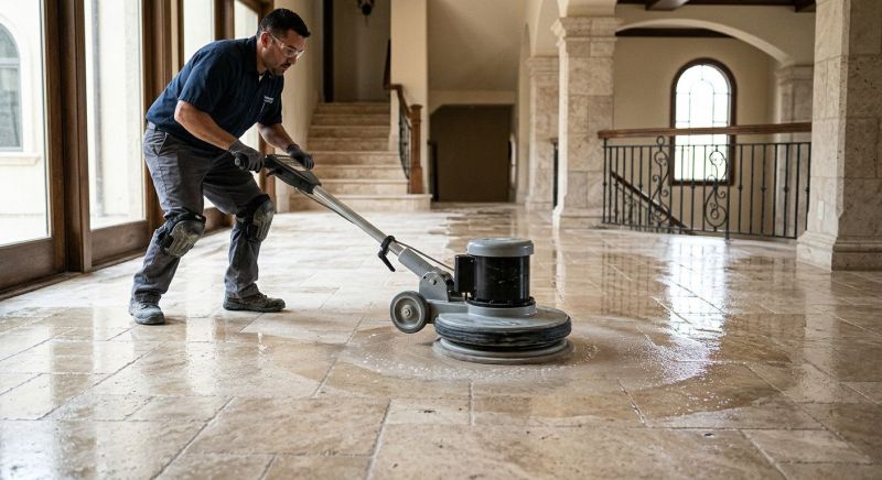 Travertine Tile Cleaning
