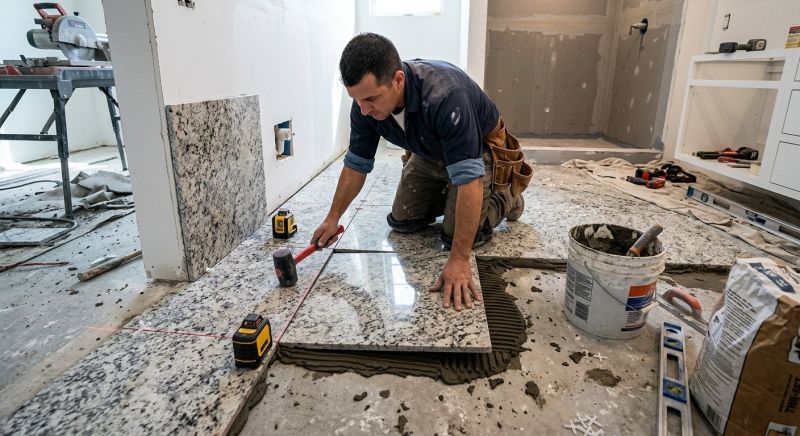 Granite Tile Installation in Kansas City, KS